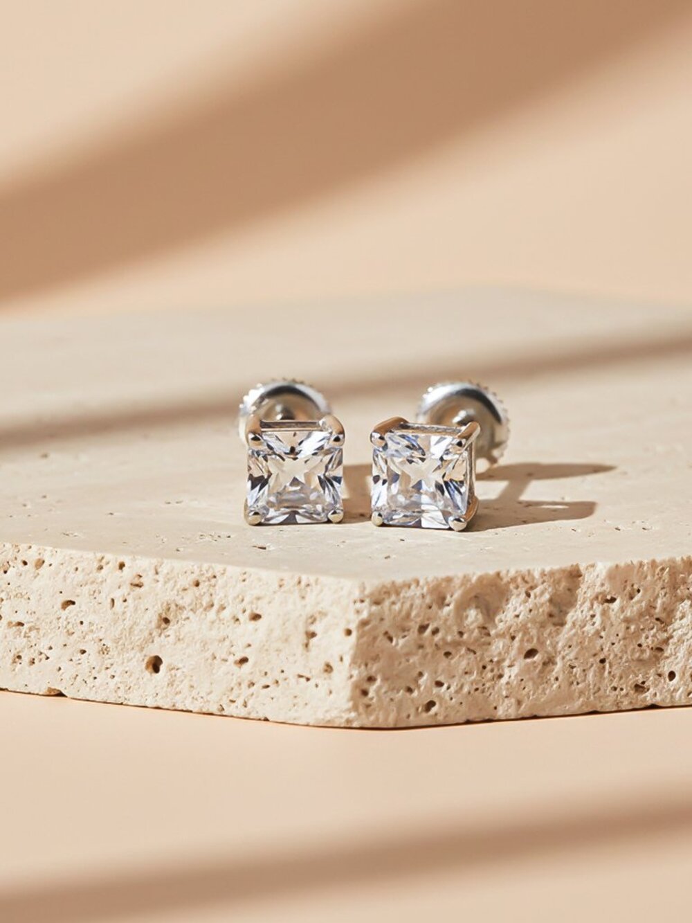 Silver Seeking Solace Stud Earrings Gold Vermeil (2.5 Micron)